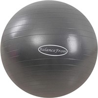 BalanceFrom Exercise Ball Yoga Ball, 48-55cm, Grey