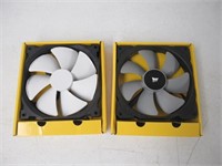 "Used" 2-Pk Various 140mm Computer Fans
