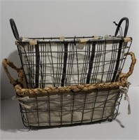 Wire & Canvas Baskets