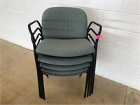 5 Stacking Office Chairs