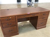 Double Pedestal Office Desk with Drawers