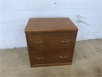 2-Drawer Wooden File Cabinet