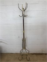 Metal Brass Colored Clothes Tree
