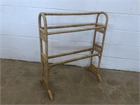 Towel Rack with Rattan Wrapping