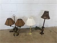(3) Various Table Lamps
