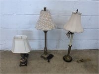 (3) Decorative Table Lamps