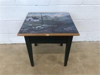 Modern Small Table with Faux Scene