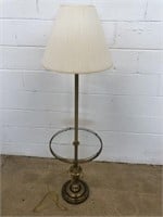 Modern Brass Planted Circular Table Lamp