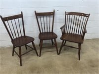(3) Cherry Dining Room Chairs