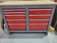 44"×18.5"x33" -9 Drawer Tool Bench