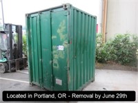 6'L X 6'W X 8-1/2'H SHIPPING CONTAINER W/46"W