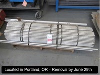 LOT, APPROX (75) 8' ALUMINUM RODS ON THIS PALLET