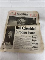 CHICAGO SUN- TIMES JULY 22, 1969 PAPER