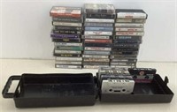 Lot of Cassettes w/ holder