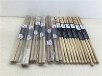 (12) Pairs of Drum Sticks  New