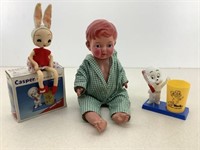 Baby, Bunny Girl & “Casper” Toothbrush Set W/Box