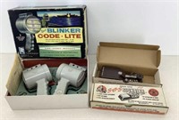 Blinker Code Lights & BSA (2) Telegraph Keys
