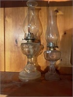 2 Antique Oil Lamps