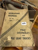 1941 Chevy operator's manual