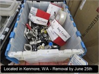 LOT, ASSORTED KEG COUPLERS, PARTS & SUPPLIES IN