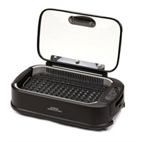 POWER SMOKELESS INDOOR ELECTRIC GRILL W/HINGED