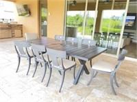 9PC PATIO TABLE W/ CHAIRS