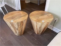 WOOD END TABLES