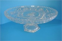 Pinwheel Crystal Pedestal Plate
