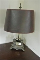 Brass Base Letter Holder Table Lamp