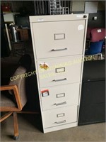 Four drawer metal filing cabinet