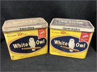 (2) White Owl 10 Cent Cigar Tins