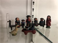 Miniature Cast Metal PA Dutch Figurines