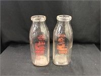 (2) Musser Creamer Bottles