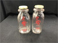 (2) Moore Milk Creamer Bottles
