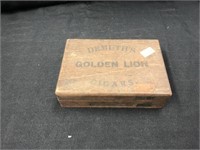 Demuth Golden Lion Cigar Box