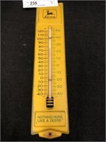 John Deere Tin Thermometer