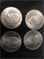 (4) Eisenhower  $1 Coins