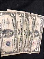 (4) $5 Bills and $10 Bill
