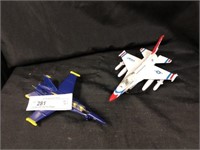 (2) Diecast Toy Fire Planes