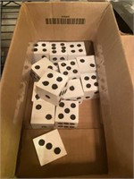 Homemade wooden dice