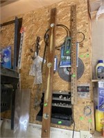 Wall contents, Levels, band saw blades and
