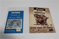 5 PETER AMMUNITION CATALOGS  AND PRICE LISTS