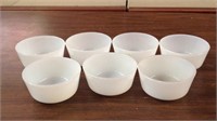 7 small fire king bowls