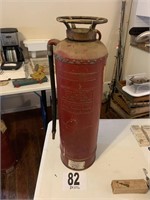 Vintage Large Tall Fire Extinguisher