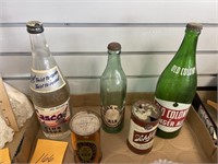 VINTAGE BOTTLE AND CAN LOT