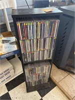 MUSIC CD LOT W/STAND