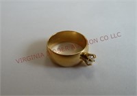 Solitaire Ring ~ Marked 18KT GE
