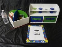 Children's Activity Center Shelf & Rotating Bin