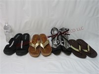 Ladies Summer Shoes ~ 4 Pair ~ Sizes 9 & 9-1/2