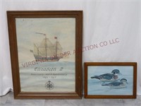 Elizabeth II Roanoke Voyages & Wood Duck Prints